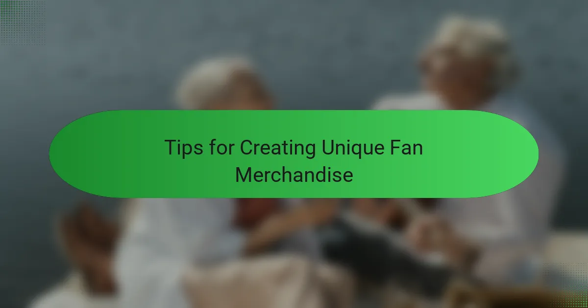 Tips for Creating Unique Fan Merchandise