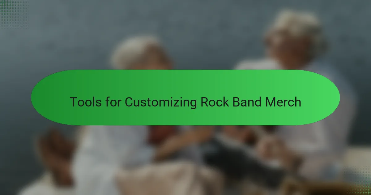 Tools for Customizing Rock Band Merch